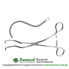 Dale Atrauma Peripheral Vascular Clamp Stainless Steel, 18.5 cm - 7 1/4"